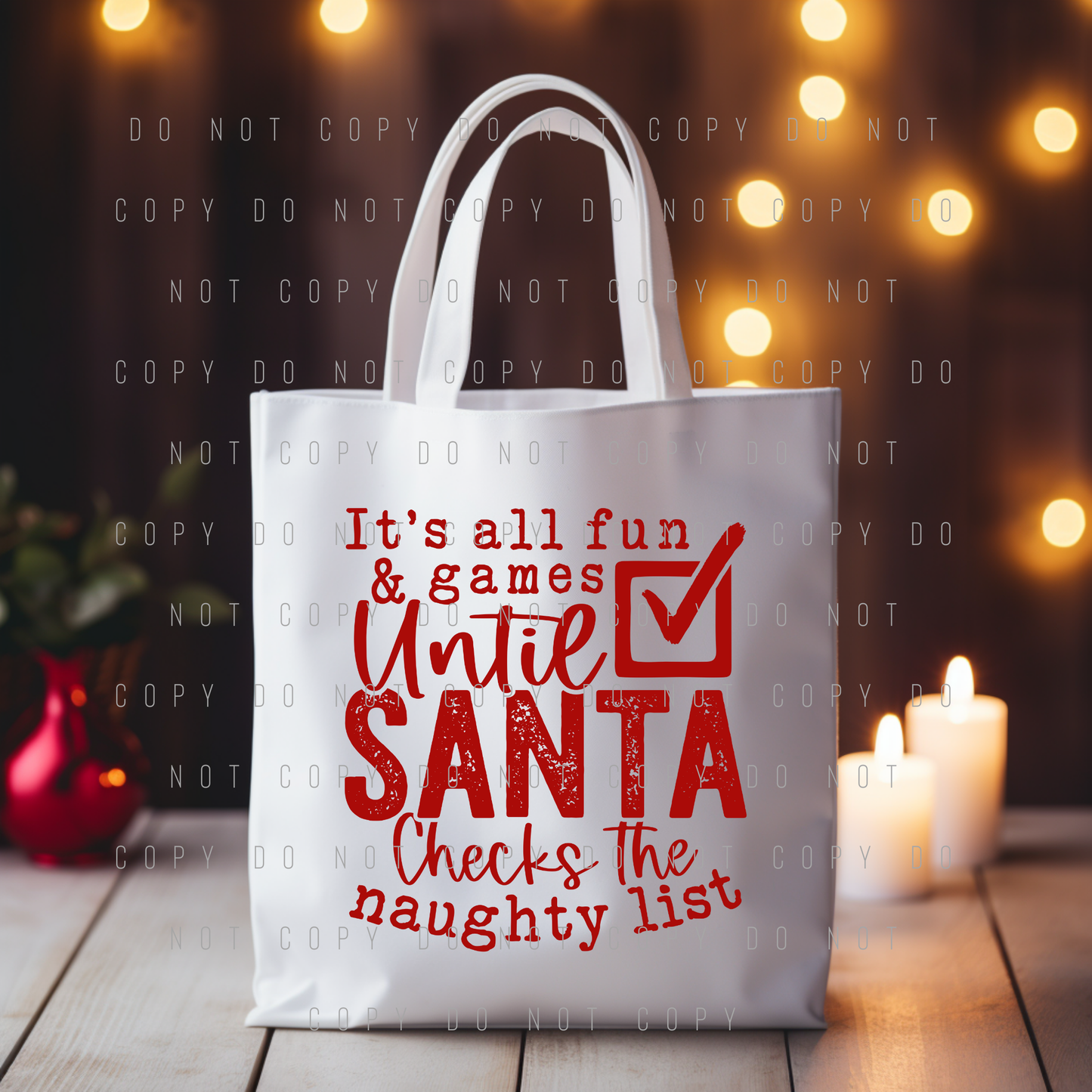 Tote Bag - Christmas & Hanukkah - PREORDER 10/5-10/8