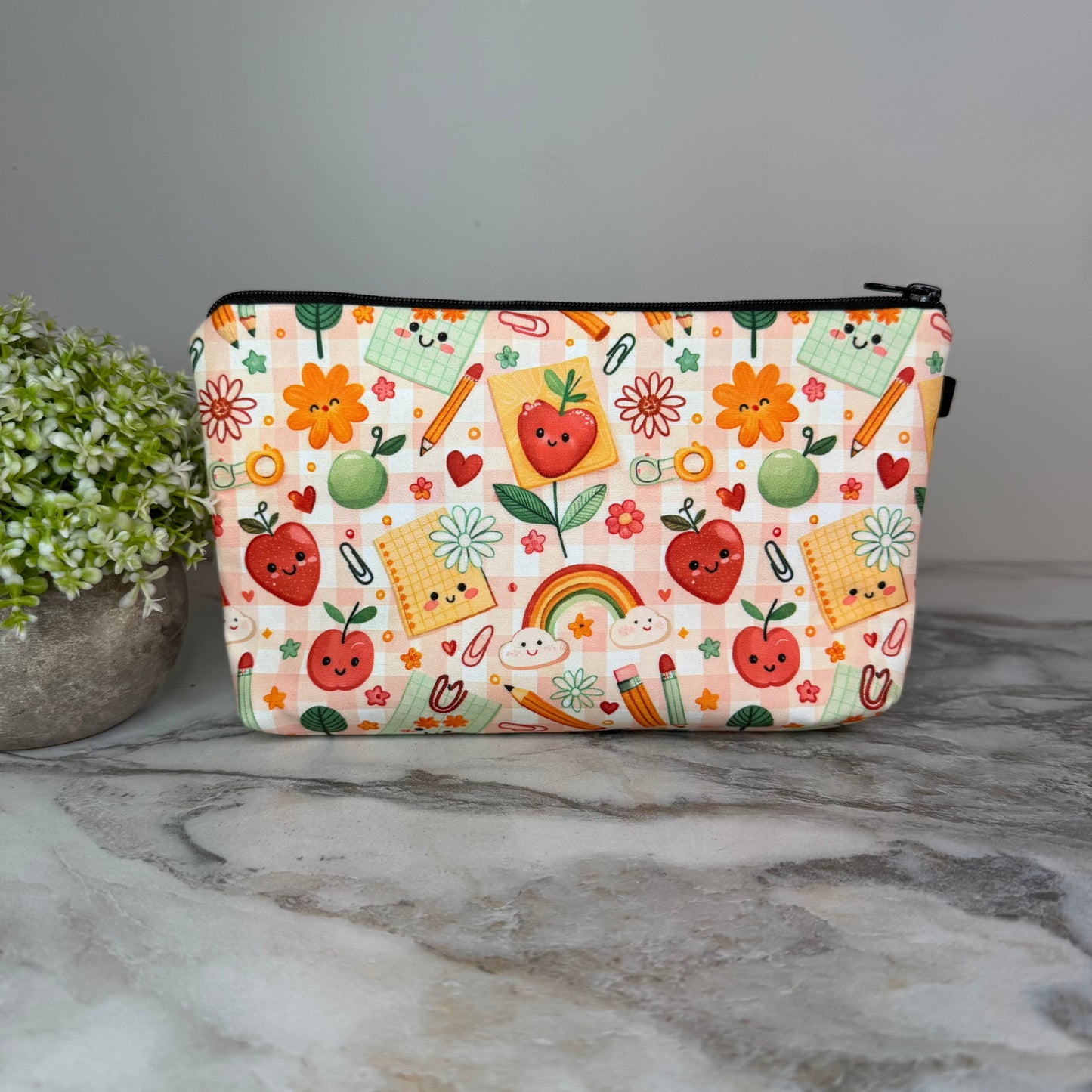 Pouch - Happy School Items Teacher MN
