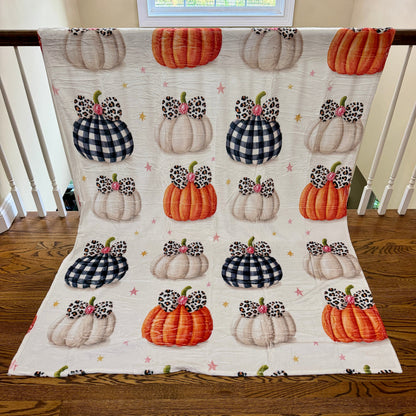 Blanket Halloween #31 - Bow Pumpkin - PREORDER ends 7/25