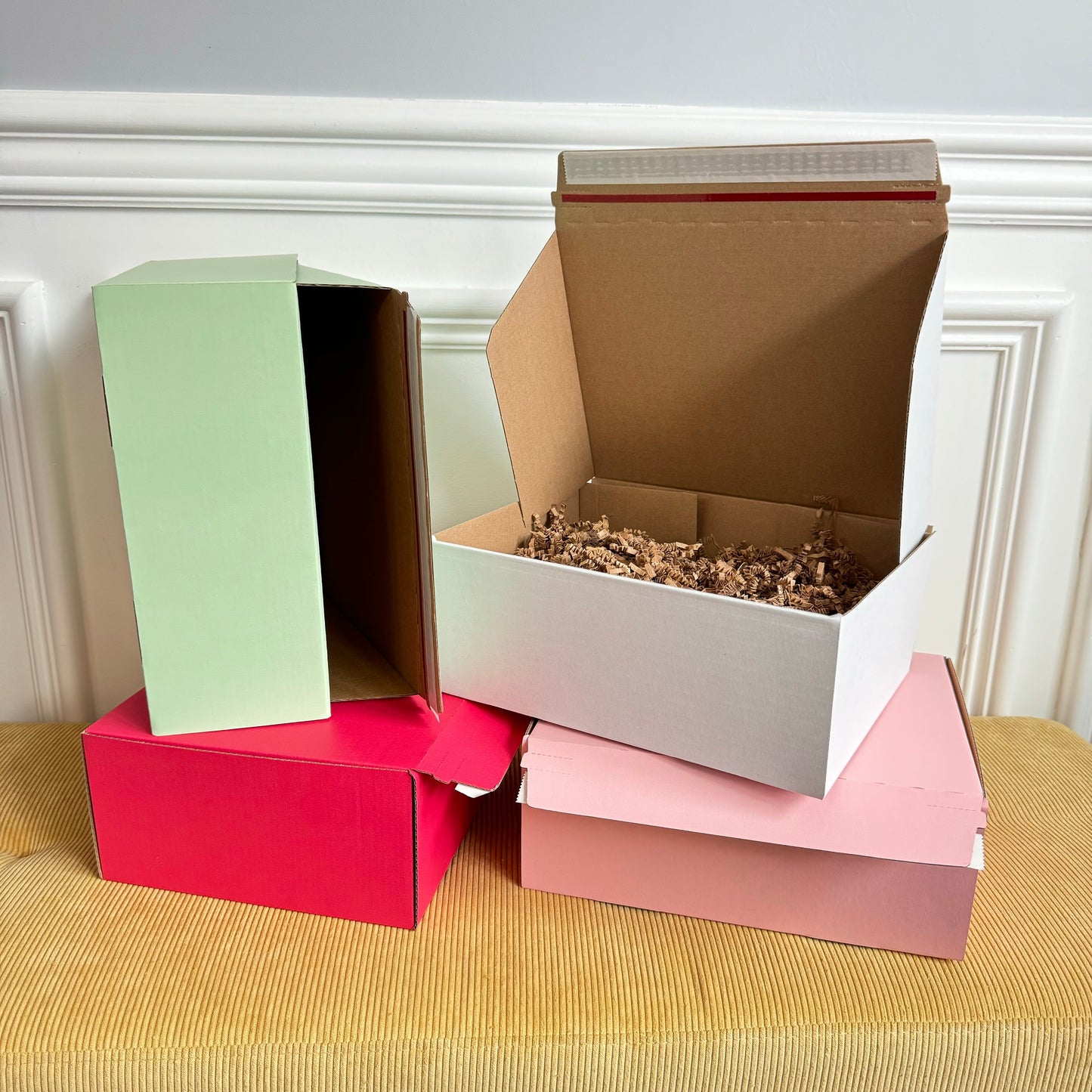 Gift Box with Crinkle Paper