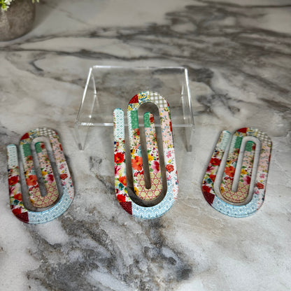 Jumbo Paperclip - Fabric Patches