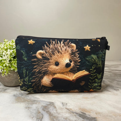 Pouch - Reading Book Hedgehog