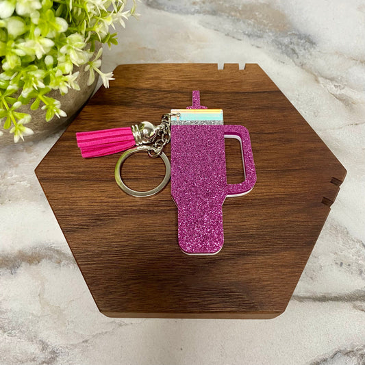 Keychain - Tumbler - Pink