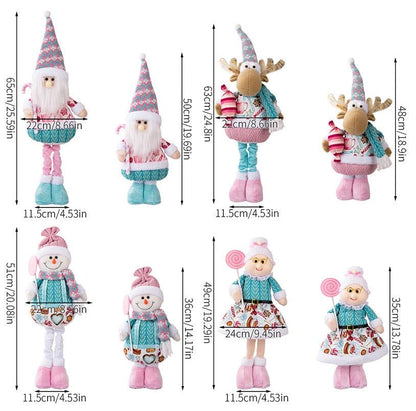 Telescopic Standing Christmas Decor - Pink & Blue - PREORDER 10/3-10/6