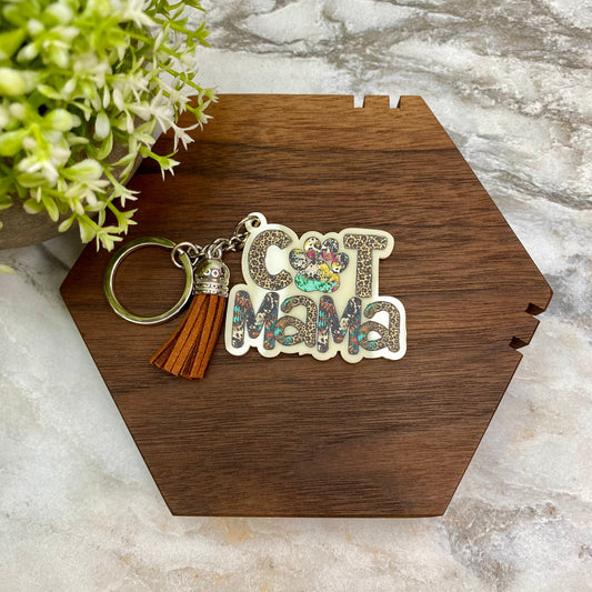 Keychain - Acrylic - Cat Mama