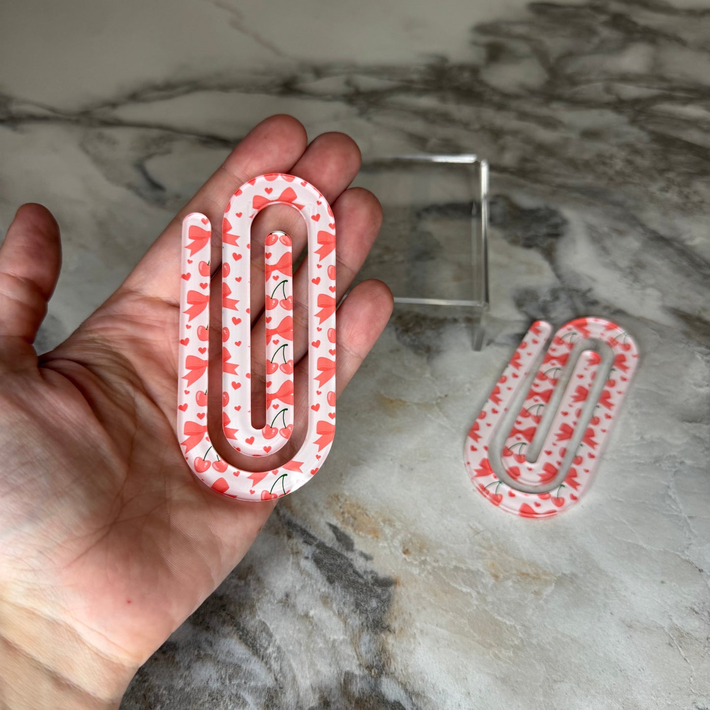 Jumbo Paperclip - Bow, Cherry, Hearts