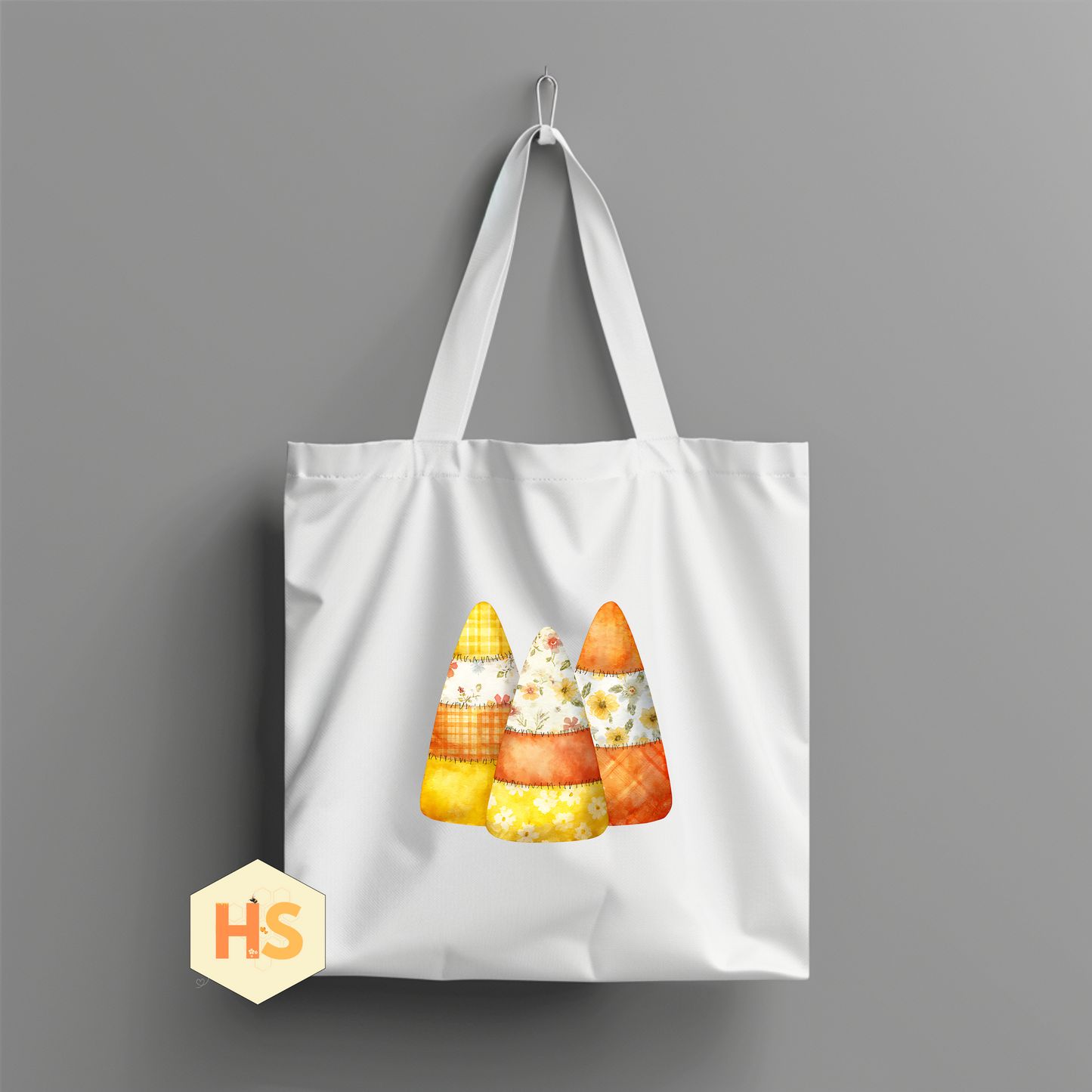Tote Bag - Quilted Candy Corn