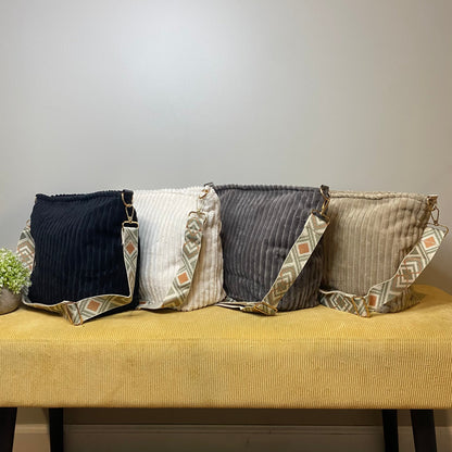 Willow - Corduroy Shopper Purse - PREORDER 7/16-7/19