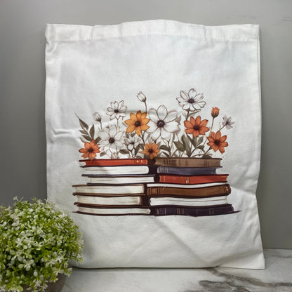 Tote Bag - Floral Books - #1