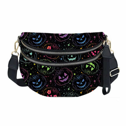 The Roni Nylon Crossbody - Halloween Fall Rainbow Pumpkin Faves