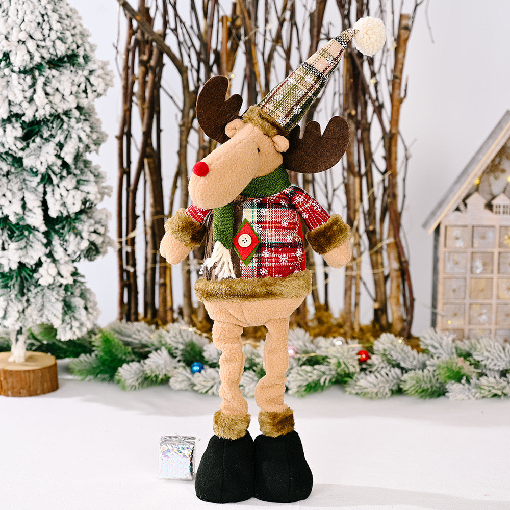 Telescopic Standing Christmas Decor - Plaid - PREORDER 10/3-10/6