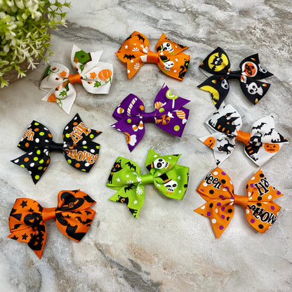 Hair Clip Bow - Halloween MNC