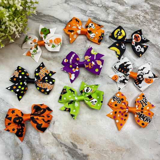 Hair Clip Bow - Halloween MNC