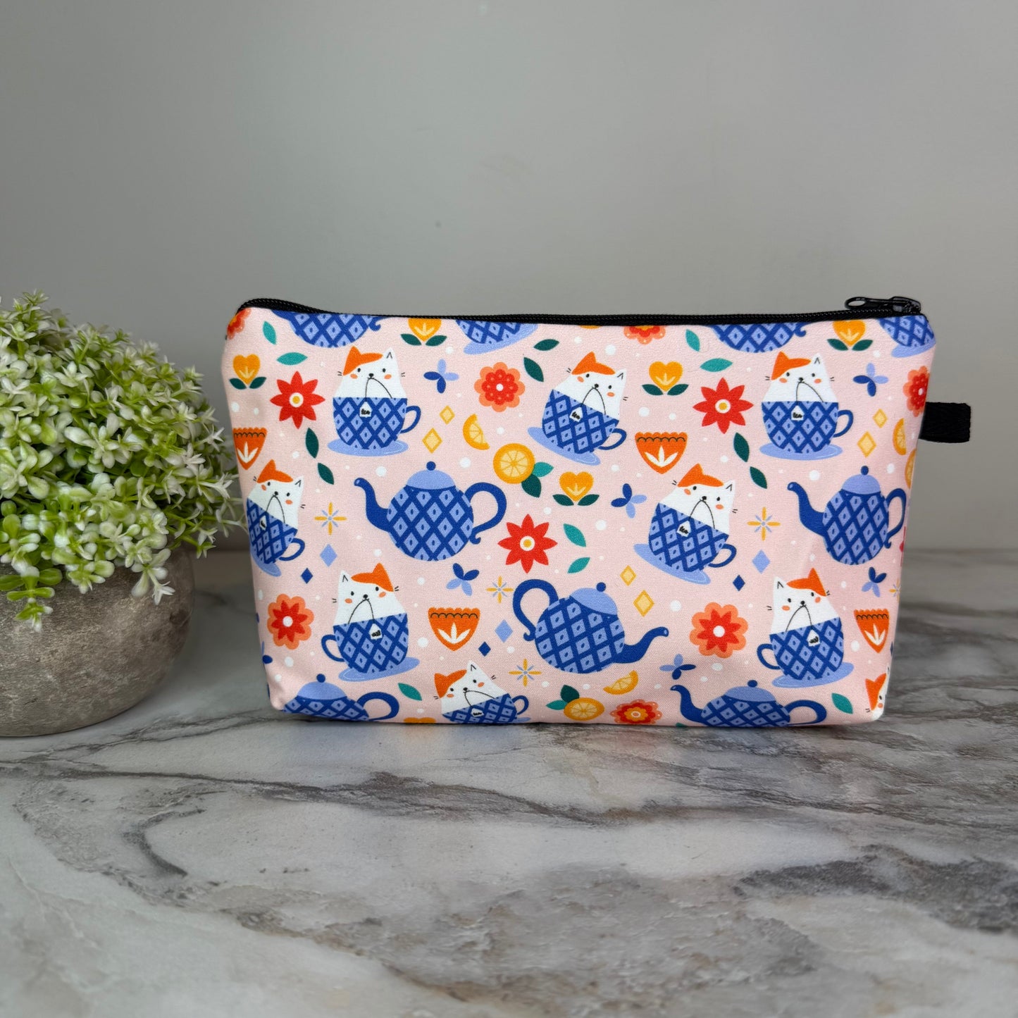 Pouch - Cat Tea Cups MN