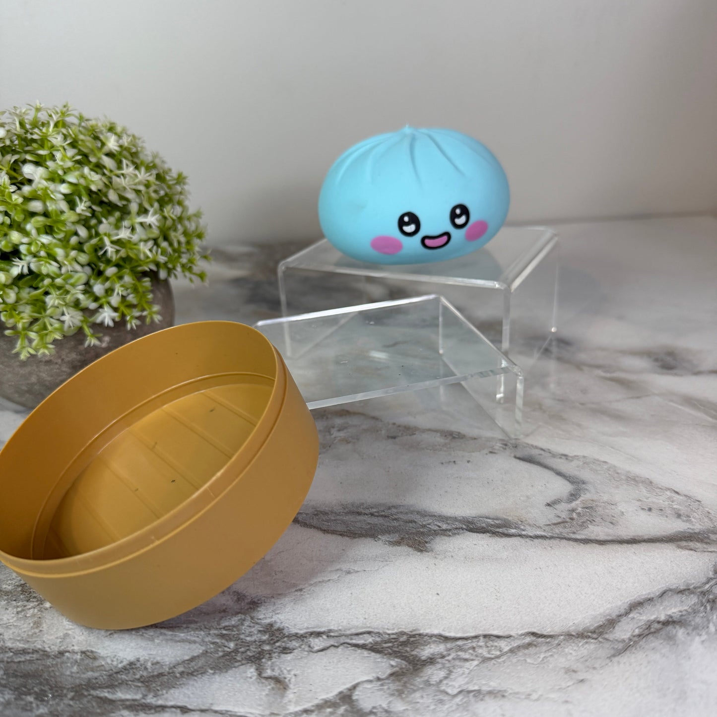 Squishy Toy - Viral Dumpling, Blue Face