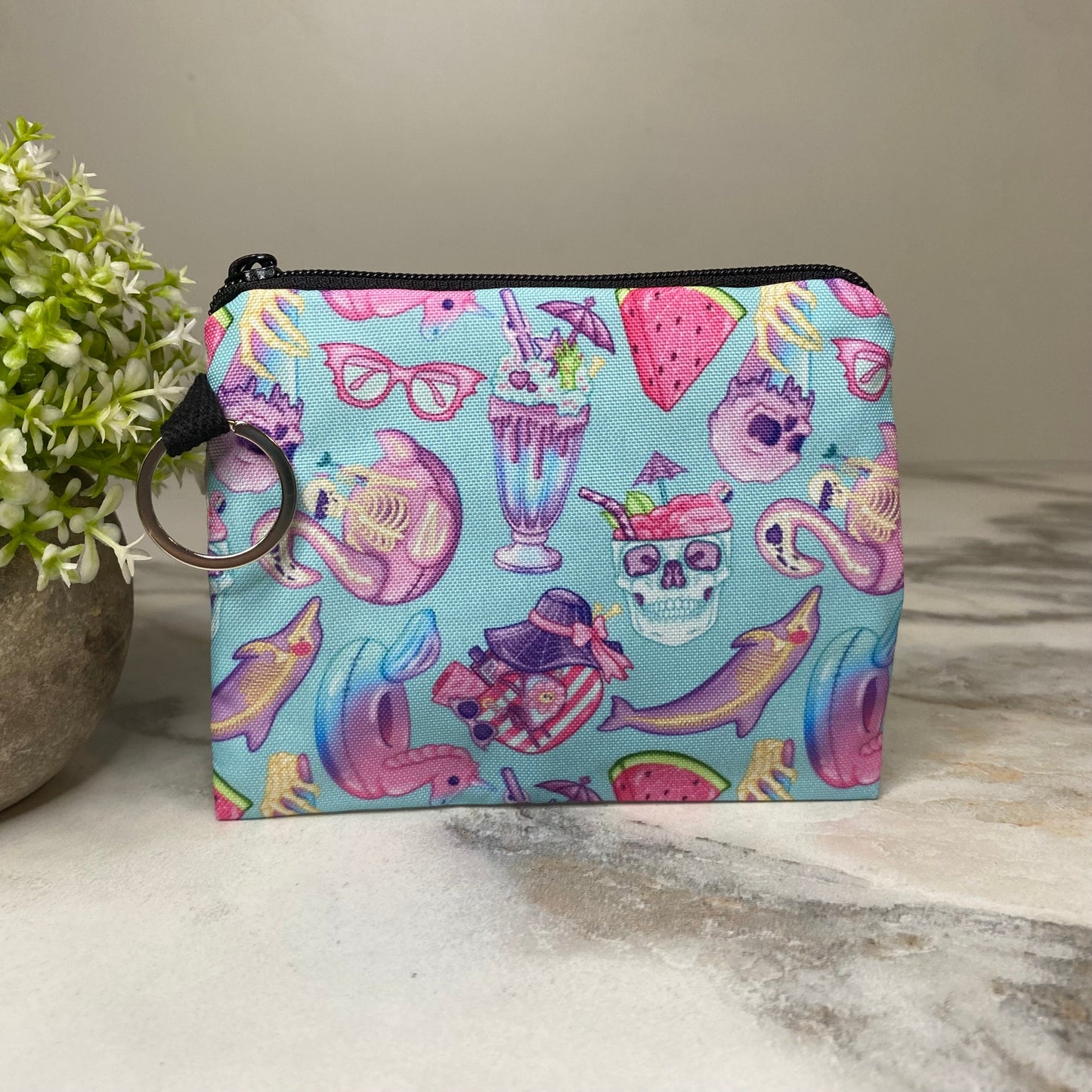 Mini Pouch - Skeleton Summer