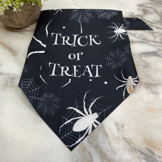 Dog Bandana - Halloween - Spider Web Trick or Treat MNC