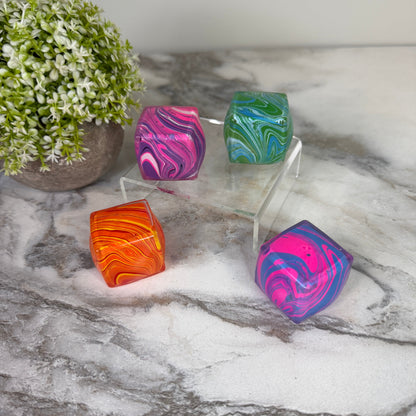 Squishy Toy - Marble Cube