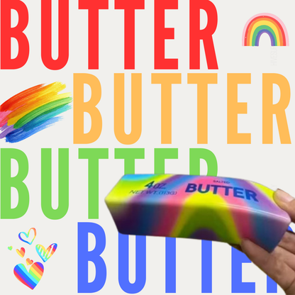 Butter Stress Squishy Toy - Rainbow