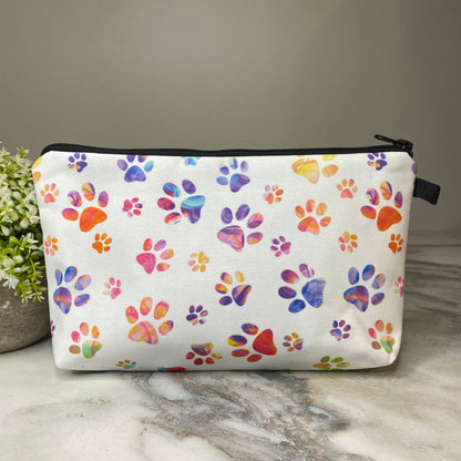 Pouch - White Rainbow Paw