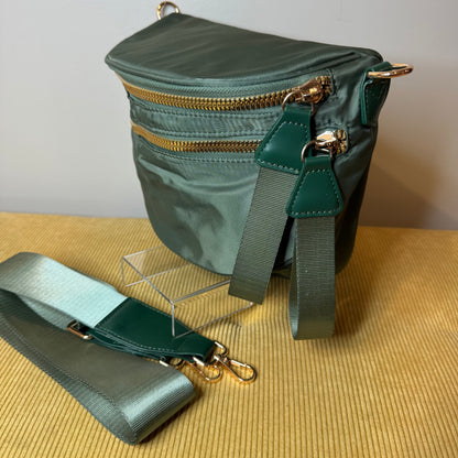 The Roni Nylon Crossbody - Solid Olive - PREORDER