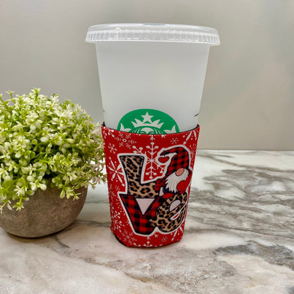 Neoprene Cup Holder Can Koozie Tumbler - Gnome Love
