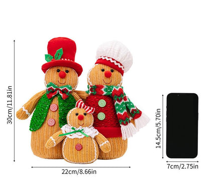 Gingerbread Family - Holiday Christmas