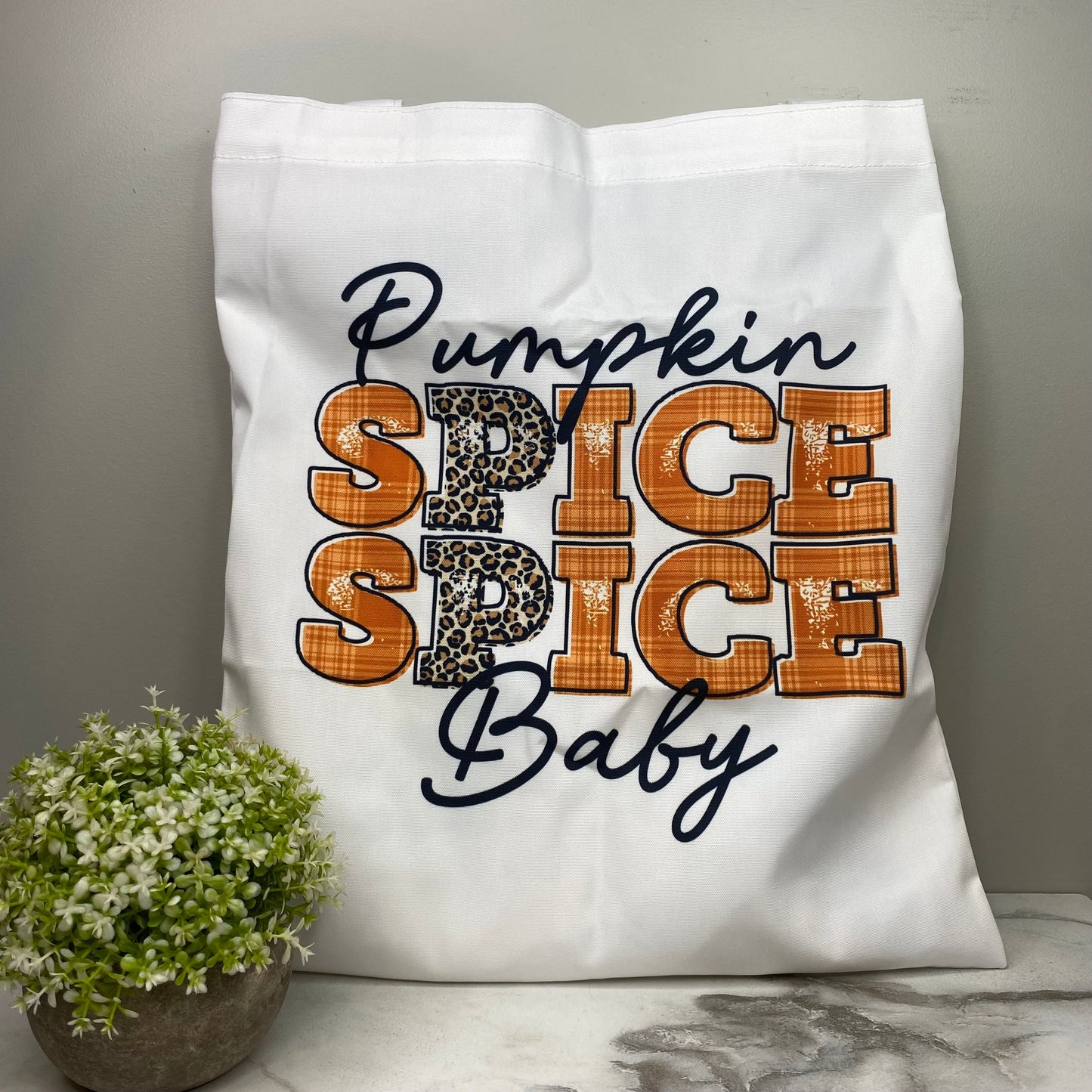 Tote Bag - Halloween - Pumpkin Spice Plaid