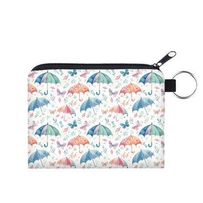 Mini Pouch - Umbrellas & Butterflies