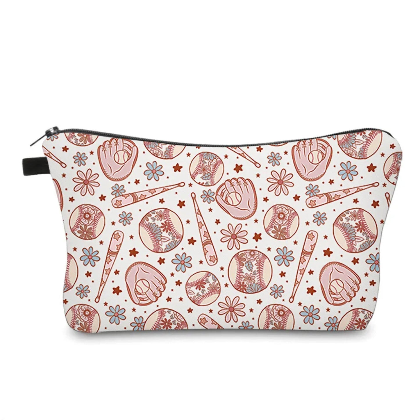 Pouch - Baseball Floral