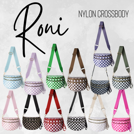 Roni - Checkered - Nylon Crossbody