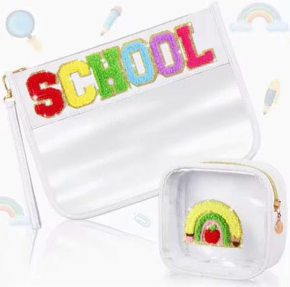 Clear Zip Pouch 2 Pack - PREORDER