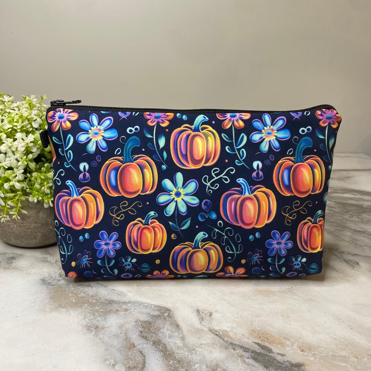 Pouch - Glowing Pumpkins Fall Halloween