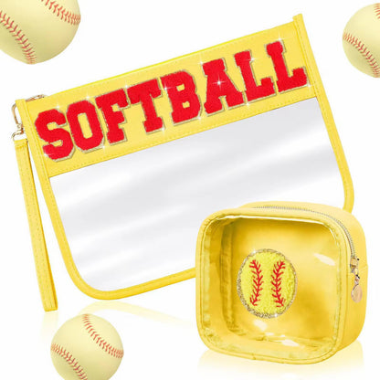 Sports Clear Zip Pouch 2 Pack