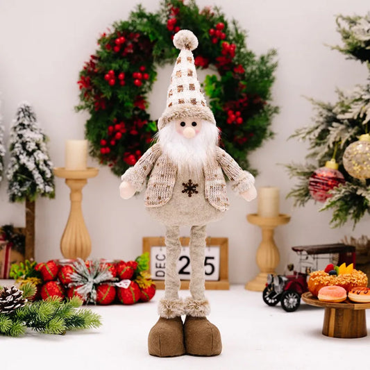 Telescopic Standing Christmas Decor - Tan & Grey MNC
