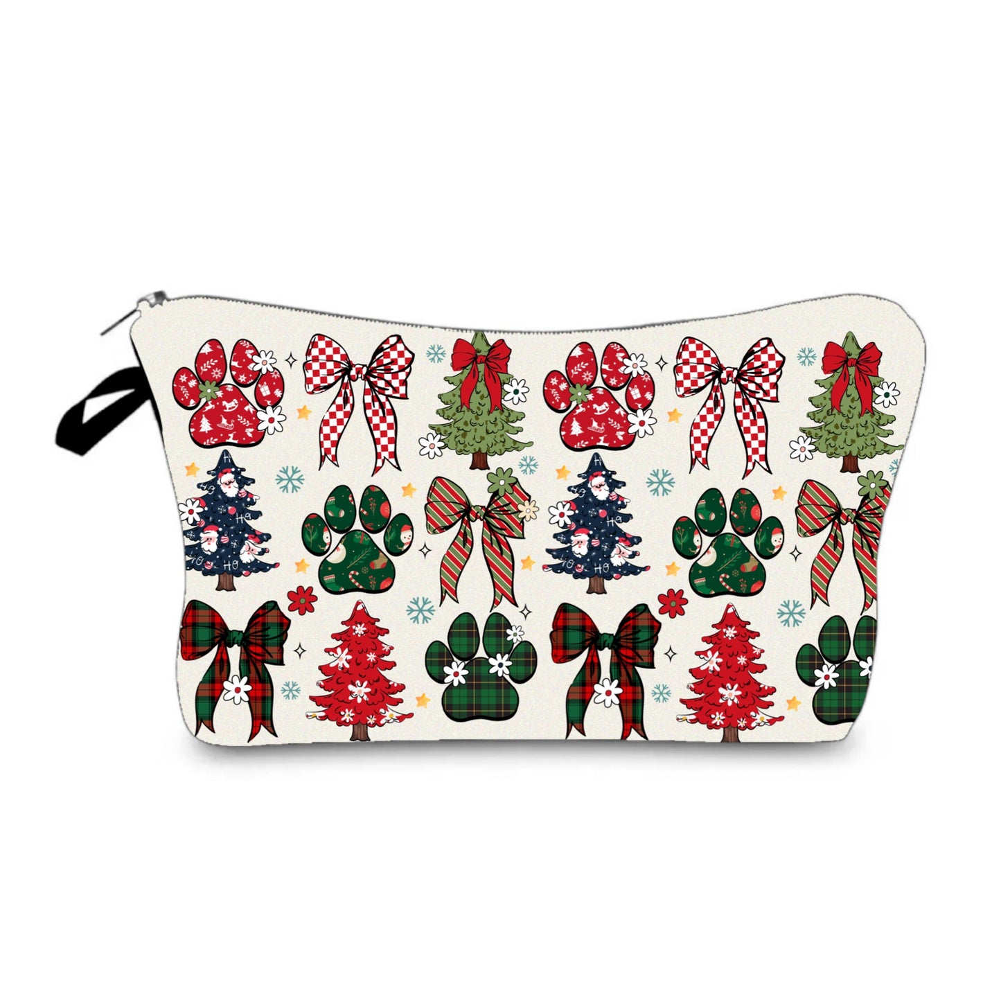 Pouch - Christmas Paw Bow