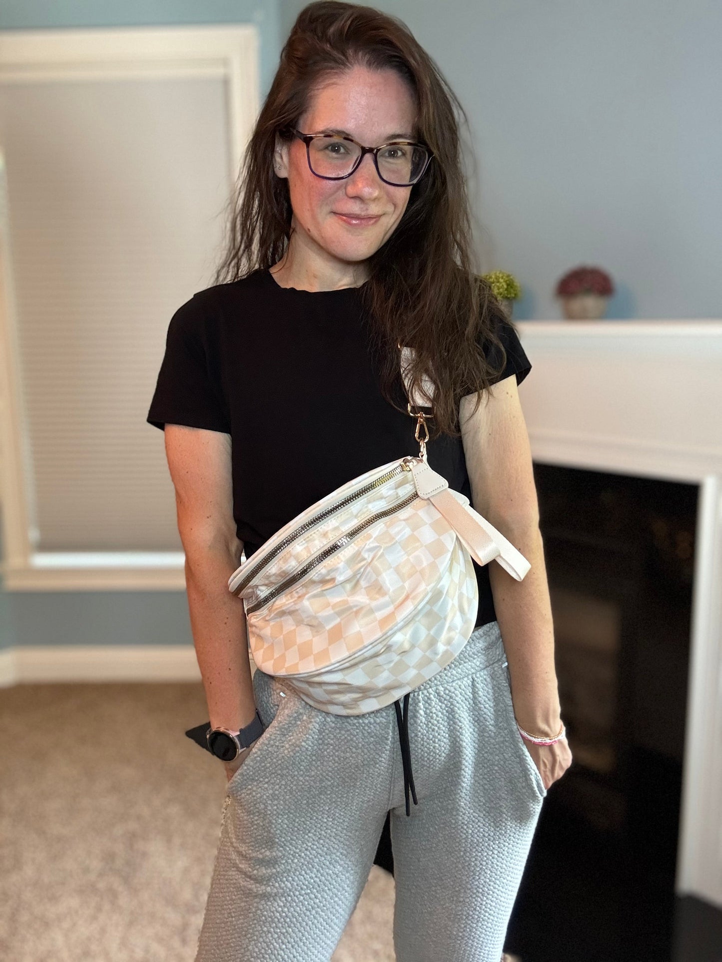 Roni - Nylon Crossbody - Beige