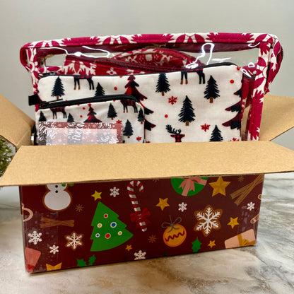 Christmas Gift Box with Crinkle Paper - Large MNC