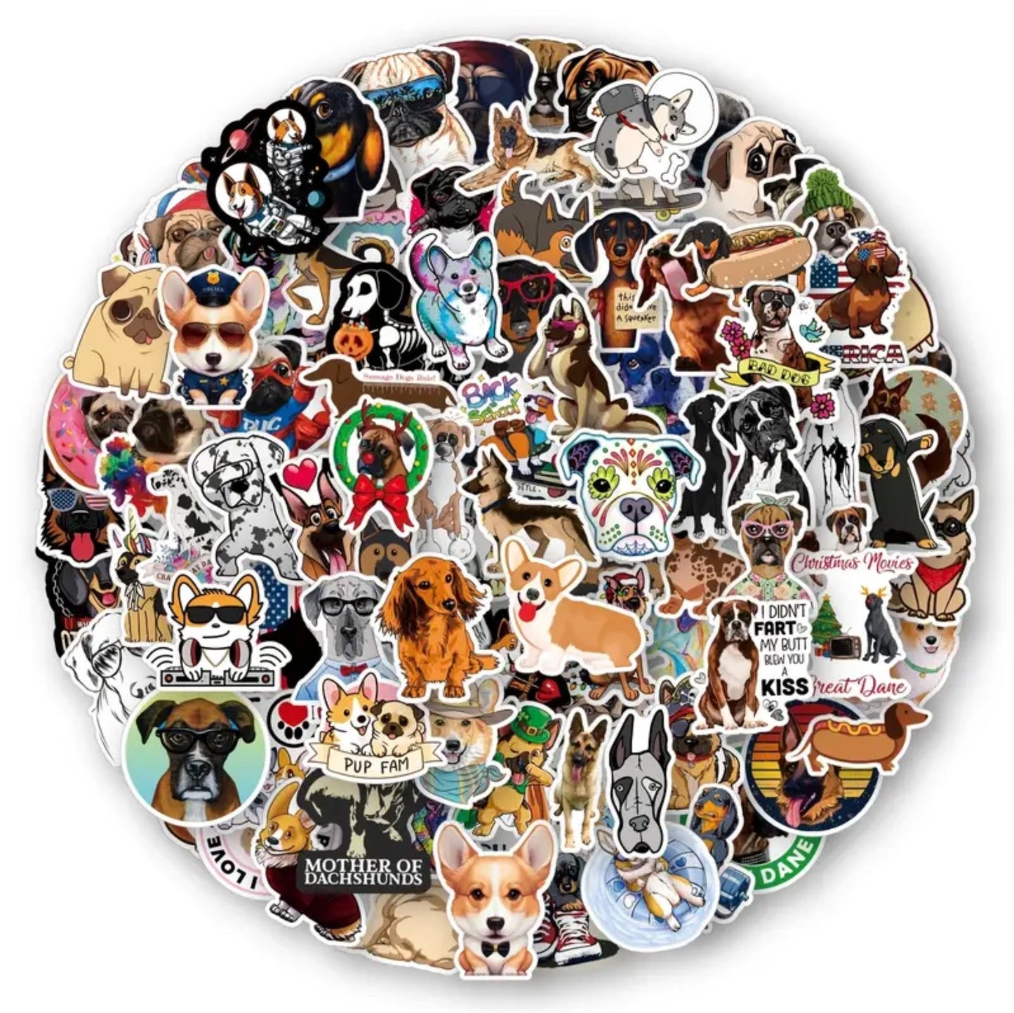 Stickers - Dogs Cartoon