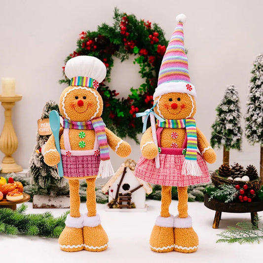 Telescopic Standing Christmas Decor - Gingerbread MNC