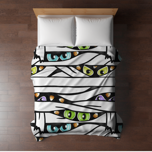 Blanket - Halloween - Mummy Spooky Eyes - PREORDER 7/29-8/1
