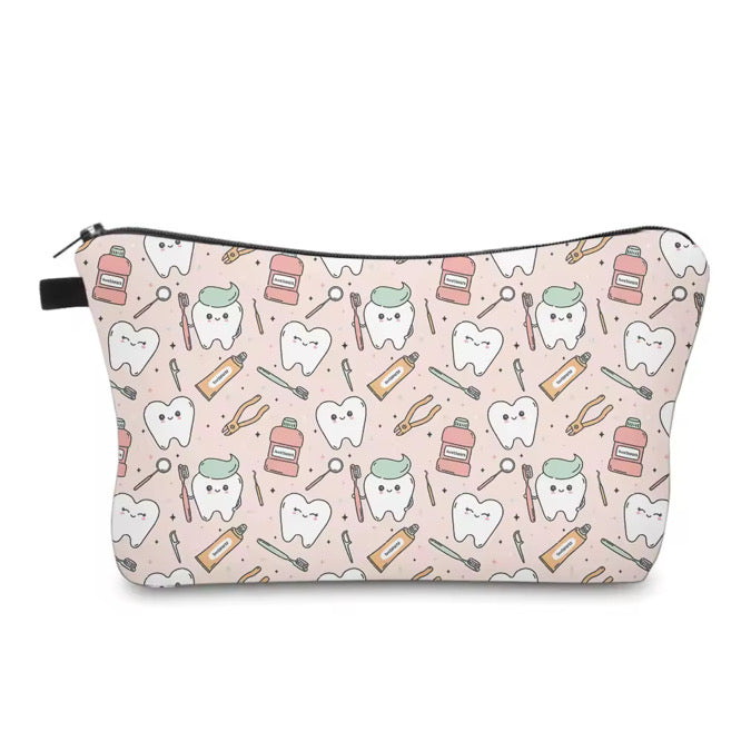 Pouch - Tooth Dental Hygiene on Pink MN
