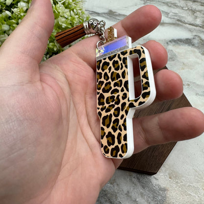 Keychain - Tumbler - Tan Brown Animal