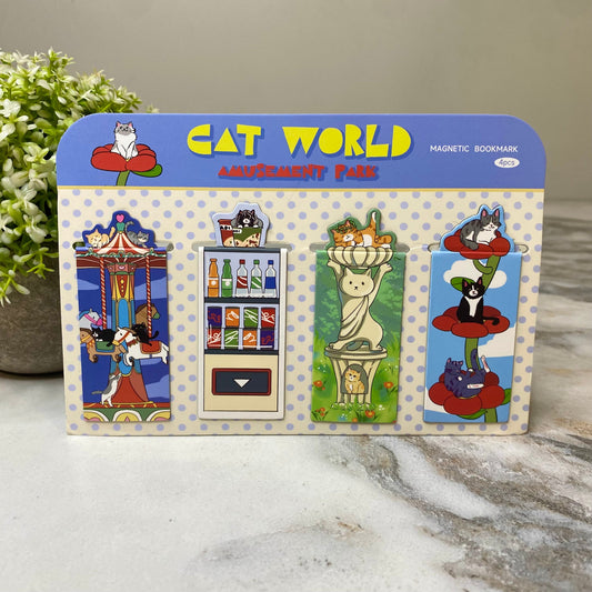 Bookmark - Magnetic, Cat World Amusement - PREORDER 6/8-6/11