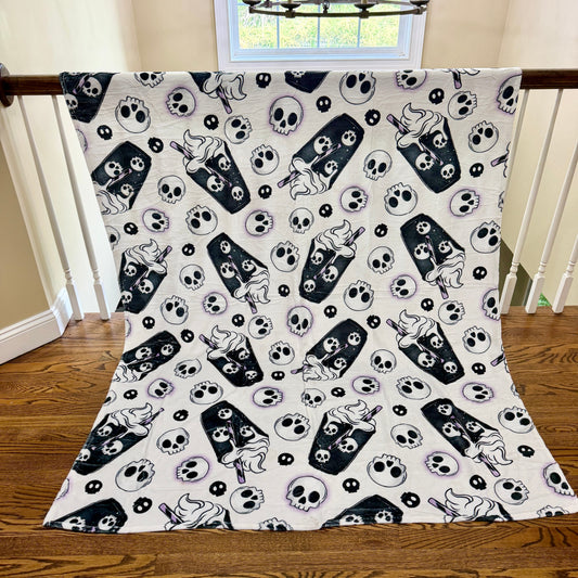 Blanket Halloween #8 - Coffee Skull White - PREORDER ends 7/25