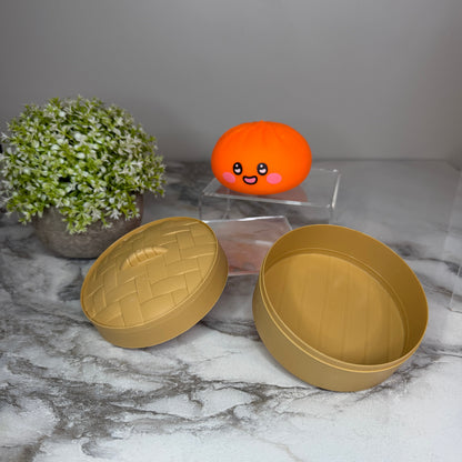 Squishy Toy - Viral Dumpling, Orange Face
