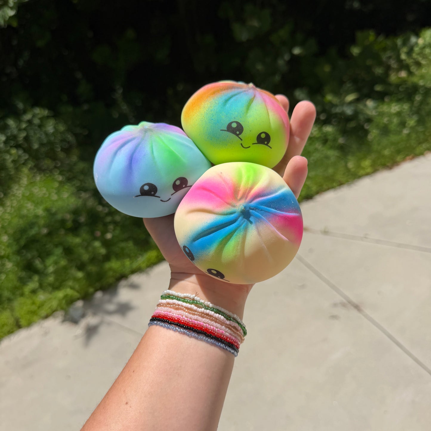 Squishy Toy - Viral Dumpling, Multi Color + New Face