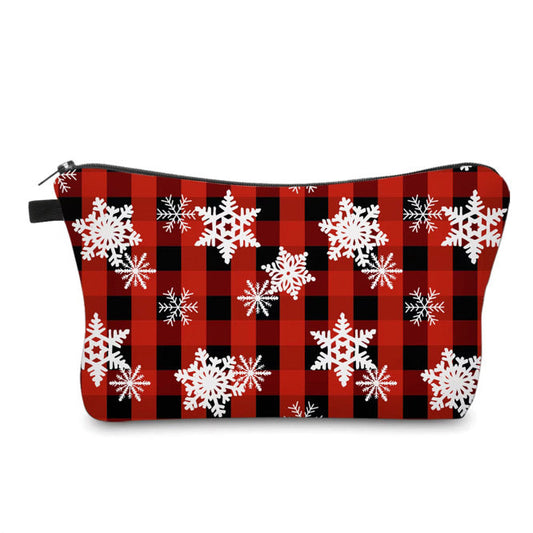 Pouch - Christmas Plaid Snowflake - PREORDER ENDS 10/20