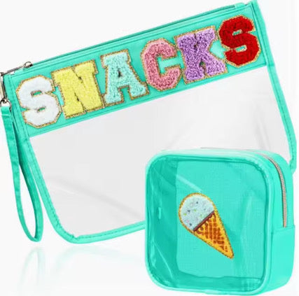 Clear Zip Pouch 2 Pack - PREORDER