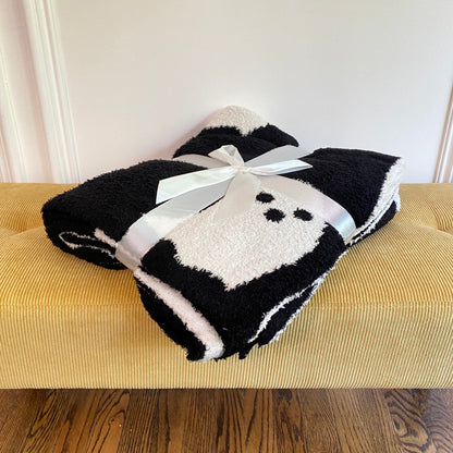 Blanket - Soft Dreams - Double Sided Ghost Black & White